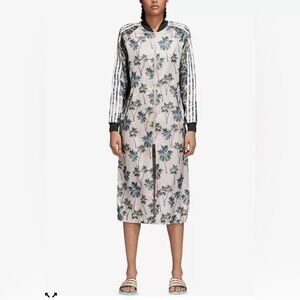 adidas Originals Printed Long-Line Track Jacket Large